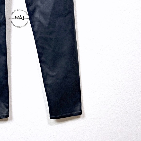 AG The Legging Ankle Sateen Coated Skinny Jeans Minimalist Black Women 32 - Picture 5 of 9